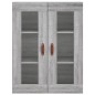 vidaXL Aparador alto madera contrachapada gris sonoma 69,5x34x180 cm vidaXL Aparador alto madera contrachapada gris sonoma 69,5x34x180 cm
