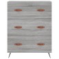 vidaXL Aparador alto madera contrachapada gris sonoma 69,5x34x180 cm vidaXL Aparador alto madera contrachapada gris sonoma 69,5x34x180 cm