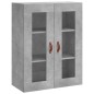 vidaXL Aparador alto madera contrachapada gris hormigón 69,5x34x180 cm vidaXL Aparador alto madera contrachapada gris hormigón 69,5x34x180 cm