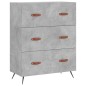 vidaXL Aparador alto madera contrachapada gris hormigón 69,5x34x180 cm vidaXL Aparador alto madera contrachapada gris hormigón 69,5x34x180 cm