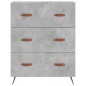 vidaXL Aparador alto madera contrachapada gris hormigón 69,5x34x180 cm vidaXL Aparador alto madera contrachapada gris hormigón 69,5x34x180 cm
