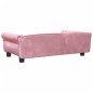vidaXL Cama para perros de terciopelo rosa 95x55x30 cm