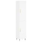 vidaXL Aparador alto madera contrachapada blanco 34,5x34x180 cm vidaXL Aparador alto madera contrachapada blanco 34,5x34x180 cm