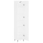 vidaXL Aparador alto madera contrachapada blanco 34,5x34x180 cm vidaXL Aparador alto madera contrachapada blanco 34,5x34x180 cm