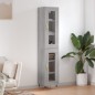 vidaXL Aparador alto madera contrachapada gris Sonoma 34,5x34x180 cm vidaXL Aparador alto madera contrachapada gris Sonoma 34,5x34x180 cm