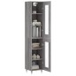 vidaXL Aparador alto madera contrachapada gris Sonoma 34,5x34x180 cm vidaXL Aparador alto madera contrachapada gris Sonoma 34,5x34x180 cm