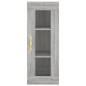 vidaXL Aparador alto madera contrachapada gris Sonoma 34,5x34x180 cm vidaXL Aparador alto madera contrachapada gris Sonoma 34,5x34x180 cm