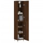 vidaXL Aparador alto madera contrachapada roble marrón 34,5x34x180 cm vidaXL Aparador alto madera contrachapada roble marrón 34,5x34x180 cm