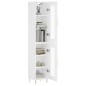 vidaXL Aparador alto madera contrachapada blanco 34,5x34x180 cm