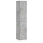 vidaXL Aparador de madera contrachapada gris hormigón 34,5x34x180 cm vidaXL Aparador de madera contrachapada gris hormigón 34,5x34x180 cm