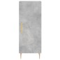 vidaXL Aparador de madera contrachapada gris hormigón 34,5x34x180 cm vidaXL Aparador de madera contrachapada gris hormigón 34,5x34x180 cm