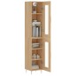 vidaXL Aparador de madera contrachapada roble Sonoma 34,5x34x180 cm vidaXL Aparador de madera contrachapada roble Sonoma 34,5x34x180 cm