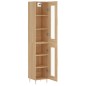 vidaXL Aparador de madera contrachapada roble Sonoma 34,5x34x180 cm vidaXL Aparador de madera contrachapada roble Sonoma 34,5x34x180 cm