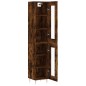 vidaXL Aparador de madera contrachapada roble ahumado 34,5x34x180 cm vidaXL Aparador de madera contrachapada roble ahumado 34,5x34x180 cm