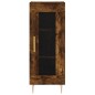 vidaXL Aparador de madera contrachapada roble ahumado 34,5x34x180 cm vidaXL Aparador de madera contrachapada roble ahumado 34,5x34x180 cm