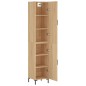 vidaXL Aparador de madera contrachapada roble Sonoma 34,5x34x180 cm vidaXL Aparador de madera contrachapada roble Sonoma 34,5x34x180 cm