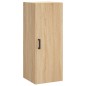 vidaXL Aparador de madera contrachapada roble Sonoma 34,5x34x180 cm vidaXL Aparador de madera contrachapada roble Sonoma 34,5x34x180 cm