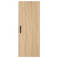 vidaXL Aparador de madera contrachapada roble Sonoma 34,5x34x180 cm vidaXL Aparador de madera contrachapada roble Sonoma 34,5x34x180 cm