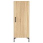 vidaXL Aparador de madera contrachapada roble Sonoma 34,5x34x180 cm vidaXL Aparador de madera contrachapada roble Sonoma 34,5x34x180 cm