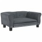 vidaXL Cama para perros de terciopelo gris oscuro 70x45x30 cm vidaXL Cama para perros de terciopelo gris oscuro 70x45x30 cm