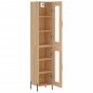 vidaXL Aparador de madera contrachapada roble Sonoma 34,5x34x180 cm vidaXL Aparador de madera contrachapada roble Sonoma 34,5x34x180 cm