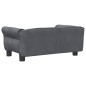 vidaXL Cama para perros de terciopelo gris oscuro 70x45x30 cm vidaXL Cama para perros de terciopelo gris oscuro 70x45x30 cm