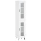 vidaXL Aparador alto madera contrachapada blanco 34,5x34x180 cm vidaXL Aparador alto madera contrachapada blanco 34,5x34x180 cm