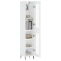 vidaXL Aparador alto madera contrachapada blanco 34,5x34x180 cm vidaXL Aparador alto madera contrachapada blanco 34,5x34x180 cm