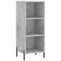 vidaXL Aparador de madera contrachapada gris hormigón 34,5x34x180 cm vidaXL Aparador de madera contrachapada gris hormigón 34,5x34x180 cm