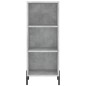 vidaXL Aparador de madera contrachapada gris hormigón 34,5x34x180 cm vidaXL Aparador de madera contrachapada gris hormigón 34,5x34x180 cm