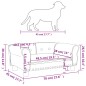 vidaXL Cama para perros de terciopelo gris oscuro 70x45x30 cm vidaXL Cama para perros de terciopelo gris oscuro 70x45x30 cm