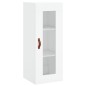 vidaXL Aparador alto madera contrachapada blanco 34,5x34x180 cm