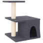 vidaXL Rascador para gatos con postes de sisal gris oscuro 48 cm vidaXL Rascador para gatos con postes de sisal gris oscuro 48 cm