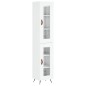 vidaXL Aparador alto madera contrachapada blanco brillo 34,5x34x180 cm vidaXL Aparador alto madera contrachapada blanco brillo 34,5x34x180 cm