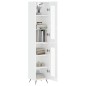 vidaXL Aparador alto madera contrachapada blanco brillo 34,5x34x180 cm vidaXL Aparador alto madera contrachapada blanco brillo 34,5x34x180 cm