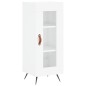 vidaXL Aparador alto madera contrachapada blanco brillo 34,5x34x180 cm vidaXL Aparador alto madera contrachapada blanco brillo 34,5x34x180 cm