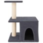 vidaXL Rascador para gatos con postes de sisal gris oscuro 48 cm vidaXL Rascador para gatos con postes de sisal gris oscuro 48 cm
