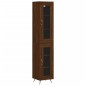 vidaXL Aparador alto madera contrachapada roble marrón 34,5x34x180 cm vidaXL Aparador alto madera contrachapada roble marrón 34,5x34x180 cm