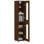 vidaXL Aparador alto madera contrachapada roble marrón 34,5x34x180 cm vidaXL Aparador alto madera contrachapada roble marrón 34,5x34x180 cm