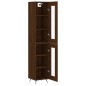 vidaXL Aparador alto madera contrachapada roble marrón 34,5x34x180 cm vidaXL Aparador alto madera contrachapada roble marrón 34,5x34x180 cm