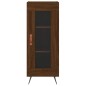 vidaXL Aparador alto madera contrachapada roble marrón 34,5x34x180 cm vidaXL Aparador alto madera contrachapada roble marrón 34,5x34x180 cm
