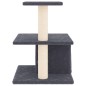vidaXL Rascador para gatos con postes de sisal gris oscuro 48 cm vidaXL Rascador para gatos con postes de sisal gris oscuro 48 cm