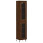 vidaXL Aparador alto madera contrachapada roble marrón 34,5x34x180 cm vidaXL Aparador alto madera contrachapada roble marrón 34,5x34x180 cm