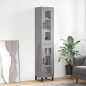 vidaXL Aparador alto madera contrachapada gris Sonoma 34,5x34x180 cm vidaXL Aparador alto madera contrachapada gris Sonoma 34,5x34x180 cm