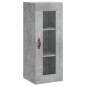 vidaXL Aparador de madera contrachapada gris hormigón 34,5x34x180 cm vidaXL Aparador de madera contrachapada gris hormigón 34,5x34x180 cm