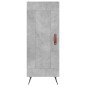 vidaXL Aparador de madera contrachapada gris hormigón 34,5x34x180 cm vidaXL Aparador de madera contrachapada gris hormigón 34,5x34x180 cm