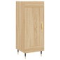 vidaXL Aparador de madera contrachapada roble Sonoma 34,5x34x180 cm vidaXL Aparador de madera contrachapada roble Sonoma 34,5x34x180 cm