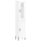 vidaXL Aparador alto madera contrachapada blanco 34,5x34x180 cm vidaXL Aparador alto madera contrachapada blanco 34,5x34x180 cm