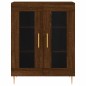 vidaXL Aparador alto madera contrachapada marrón roble 69,5x34x180 cm