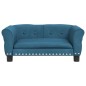 vidaXL Cama para perros de terciopelo azul 70x45x30 cm vidaXL Cama para perros de terciopelo azul 70x45x30 cm